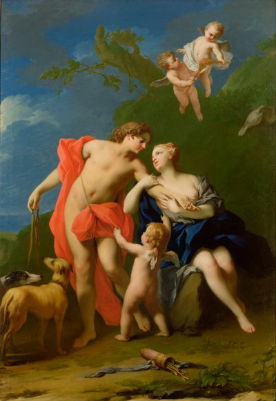 Venus und Adonis von Jacopo Amigoni